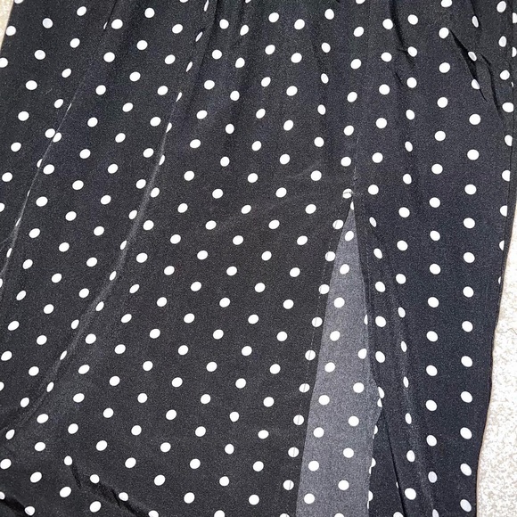 POLKA DOT DRESS WITH SLIT - Picture 6 of 9